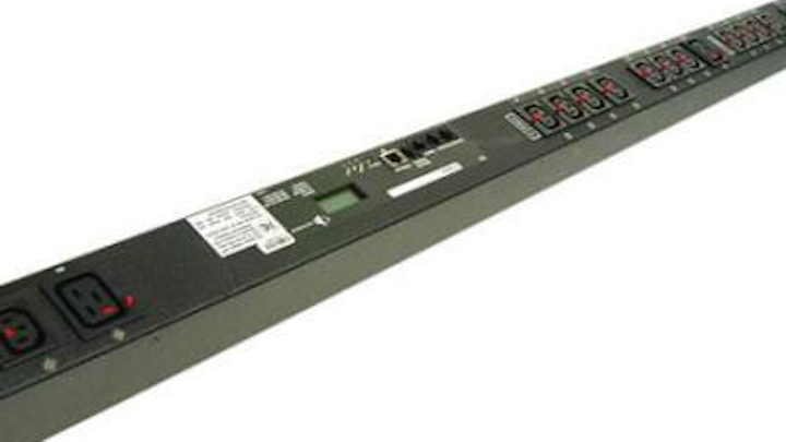 One of several intelligent power distribution units (intelligent PDUs) recently introduced by Siemon