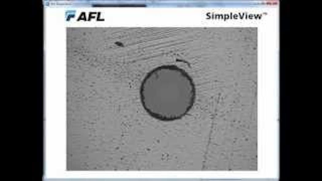 Video demos microscopic visual inspection of fiber-optic connectors ...