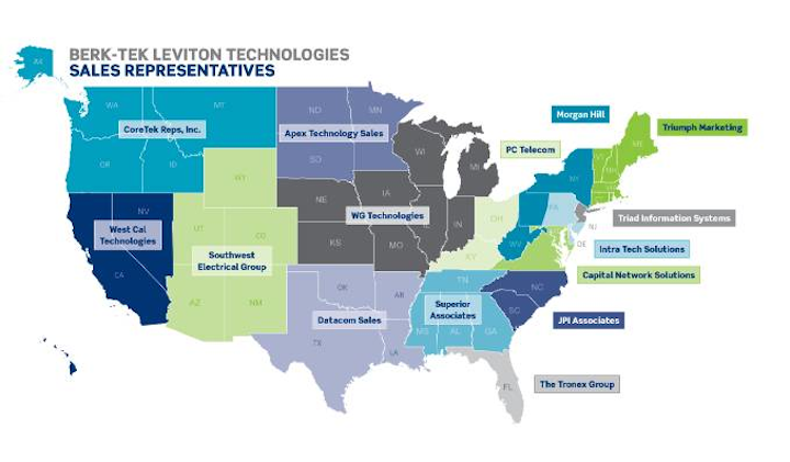 After forming the Berk-Tek Leviton Technologies Alliance, the two companies aligned their sales rep firms.