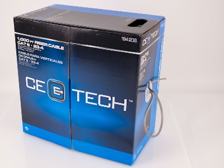 Approximately 11,300 boxes of CE Tech Cable, sold exclusively at Home Depot, have been recalled by the Consumer Product Safety Commission for failure to meet riser-rating requirement, and consequently posing a fire hazard.