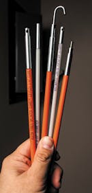 Splinter-free fiberglass cable-fishing rods