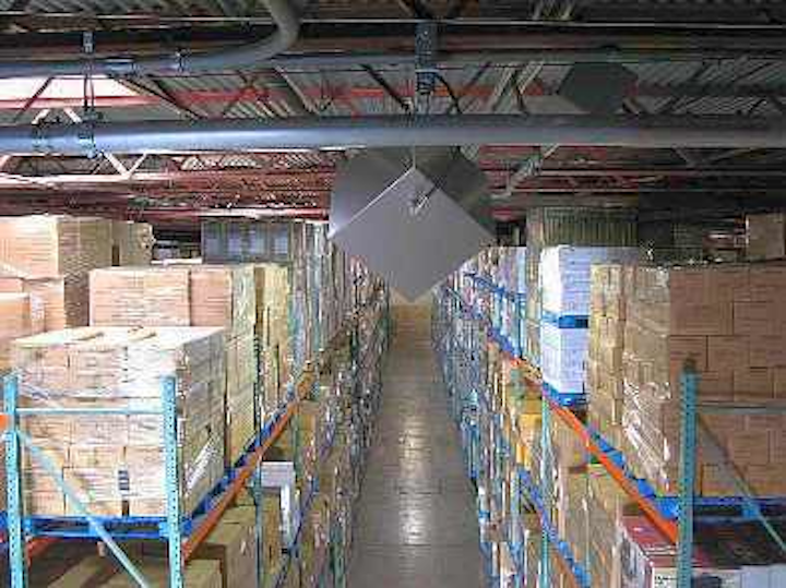 Wireless Expressways' waveguide wireless system deployed in a warehouse