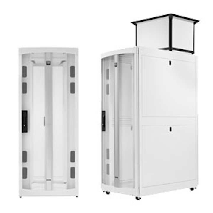 CPI's TeraFrame Gen 3 features a wider vertical exhaust duct, an available 52U height and improvements that ease management.