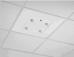 Oberon's Model 1058-08 suspended ceiling enclosure is designed to NEMA 4 standards. Oberon's Model 1058-08 suspended ceiling enclosure is designed to NEMA 4 standards.