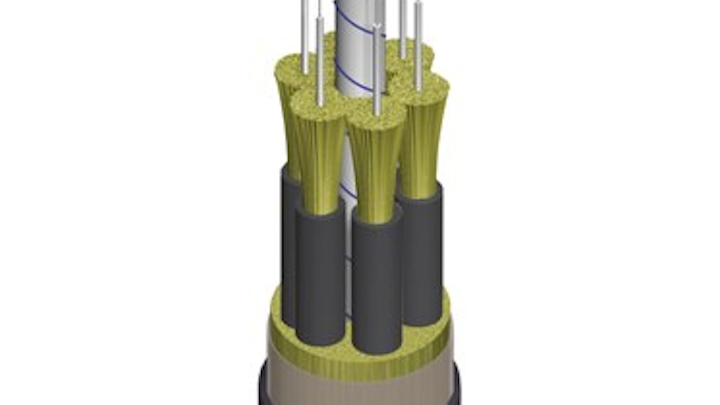 AFLs Indoor/Outdoor Low Smoke Zero Halogen LSZH Breakout Cables feature a UV- and fungal-resistant jacket.