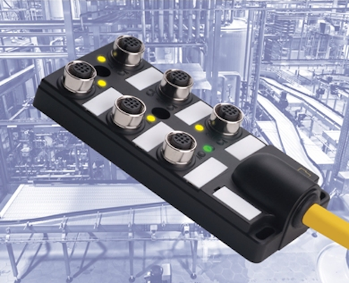 Turck 6-port M12 passive junction box
