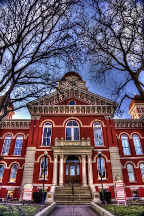 A Brivo ACS WebService access-control system provides cloud-based management, including remote management, for this historic courthouse in Crown Point, IN, which is now a mixed-use facility accessed by hundreds of people daily.