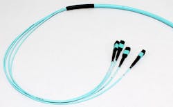 The trunk cables in Opticonx's P3Link Xtreme preterminated cabling system include bend-insensitive multimode fiber. The trunk cables in Opticonx's P3Link Xtreme preterminated cabling system include bend-insensitive multimode fiber.