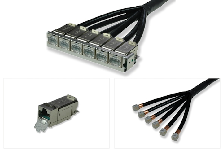the tBL-tde Basic Link RJ45 module from trans data elektronik enables preassembled Category 6A cabling links.