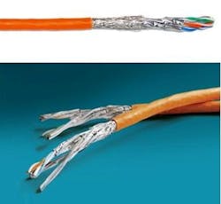 Datwyler&apos;s CU 8203 4P cable comprises S/FTP construction and 23-AWG conductors. The company says it complies with the anticipated requirements of ISO/IEC&apos;s Category 8.2 performance.