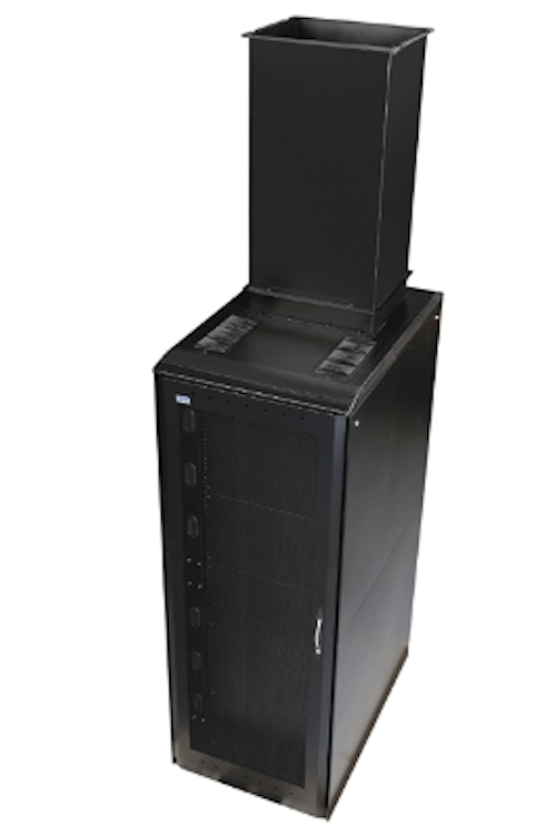 Eaton's Telescopic Chimney extends to a maximum of 76 inches from the top of an enclosure.