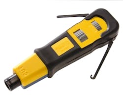 Platinum Tools' Pro-Strike Punchdown Tool includes a built-in hook for feeding or removing wires, and a multi-use spudger for screwdriver, IDC insert tool or to clean debris. Platinum Tools' Pro-Strike Punchdown Tool includes a built-in hook for feeding or removing wires, and a multi-use spudger for screwdriver, IDC insert tool or to clean debris.