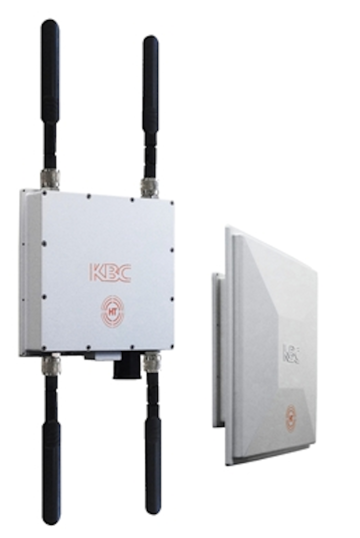 The wireless HT range from KBC Networks provide usable throughput in excess of 230 Mbits/sec across a wireless link.