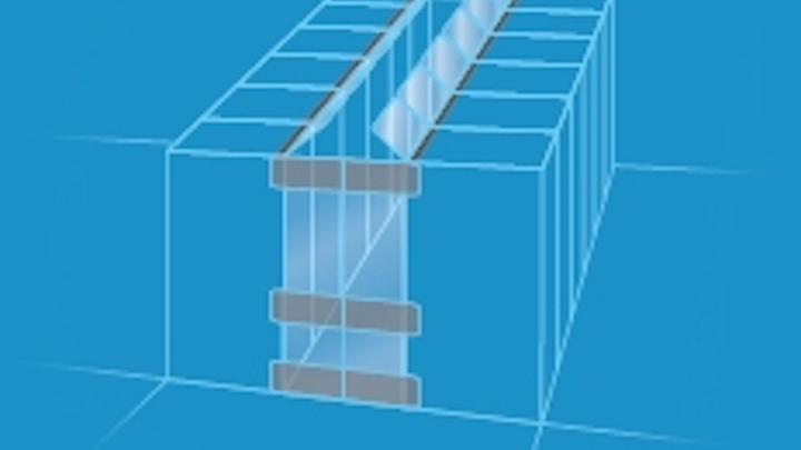 Upsite Technologies' AisleLok Modular Containment comprises rack-top baffles and bidirectional doors. Row-gap fillers are optional. The baffles are available in orientations of 30-degrees-from-perpendicular and 90-degrees-from-perpendicular (vertical).