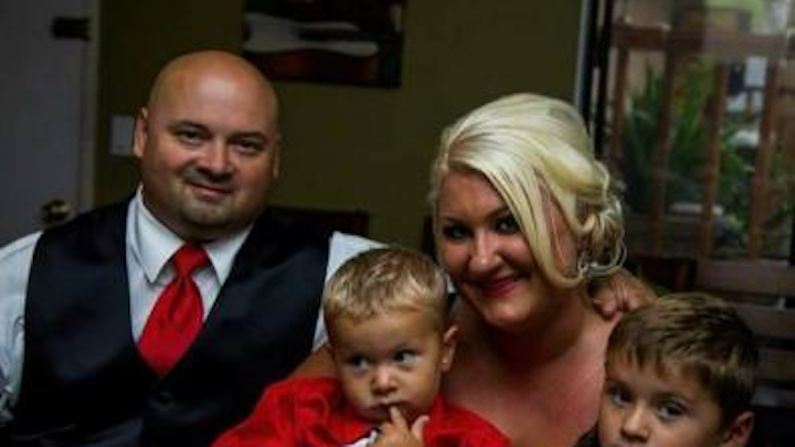 The Pearl family of Citrus Heights, CA (from left): Brian, Jaxon, Danielle and Cole.