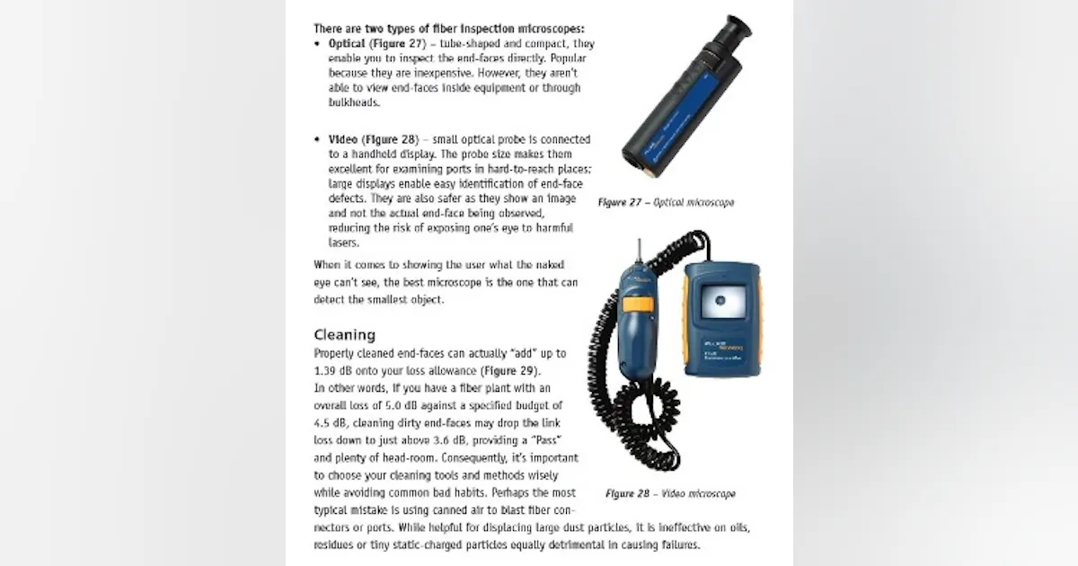 Reference guide for testing and troubleshooting fiber-optic cabling ...