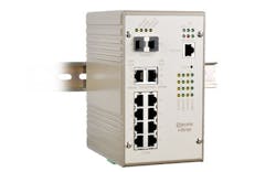 Industrial PoE switch targets surveillance applications