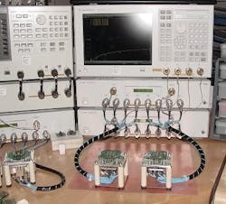 Laboratory test setup for Category 8 connector performance