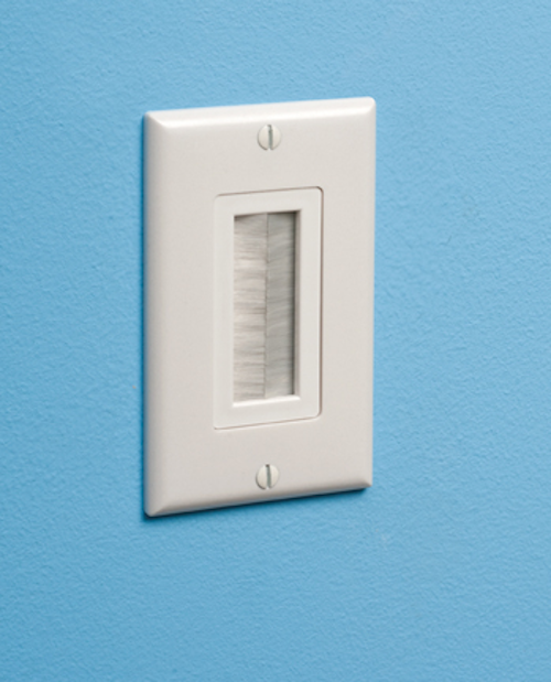 Brush-style cable entry device organizes, protects low voltage cabling