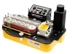 General Machine Products' AirStream Cable Blowing Machine enables installers to push micro fiber cable through micro duct at a rate of up to 260 feet per minute. Blowing as a form of fiber optic cable installation is rising in popularity. General Machine Products' AirStream Cable Blowing Machine enables installers to push micro fiber cable through micro duct at a rate of up to 260 feet per minute. Blowing as a form of fiber optic cable installation is rising in popularity.