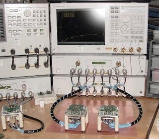 Test fixtures developed by OCC are shown here putting hopeful Category 8 components to the test. OCC has introduced a pre-standard Cat 8 Field Terminable Plug for direct-attach and data center server connections.