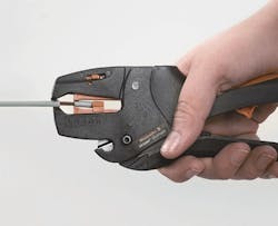The stripax ULtimate from Weidmuller is an adjustable cable stripper designed to strip wires with halogen-free insulation, from 24 to 10 AWG. The stripax ULtimate from Weidmuller is an adjustable cable stripper designed to strip wires with halogen-free insulation, from 24 to 10 AWG.