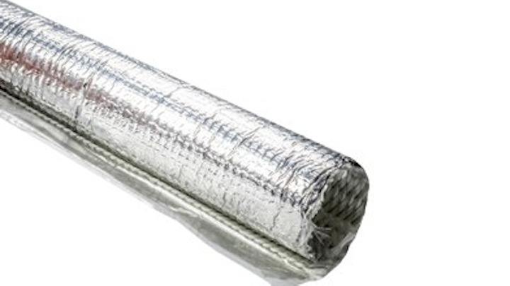 Wires and cables, including network cable, that is exposed to radiant heat may benefit from protection provided by this Aluminum Laminated Fiberglass Wrap from HellermannTyton.