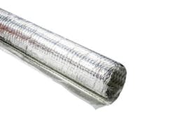 Wires and cables, including network cable, that is exposed to radiant heat may benefit from protection provided by this Aluminum Laminated Fiberglass Wrap from HellermannTyton. Wires and cables, including network cable, that is exposed to radiant heat may benefit from protection provided by this Aluminum Laminated Fiberglass Wrap from HellermannTyton.