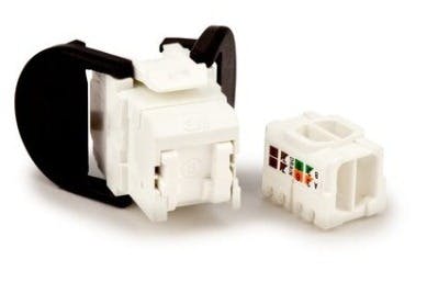 3M&apos;s Category 5e and Category 6 RJ45 UTP jacks feature a tool-less installation, three cable entry points, and integral shutters.
