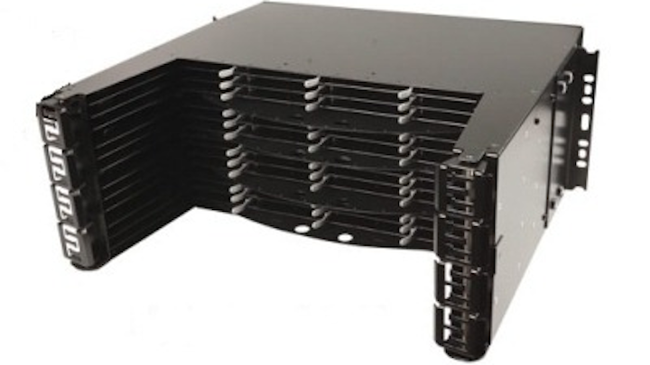 4U LightStack Ultra High-Density Fiber System is Siemon's latest addition to its LightHouse Advanced Fiber Optic Cabling Solutions. 4U LightStack houses 576 LC fibers or 3456 MPO/MTP fibers in four rack units.