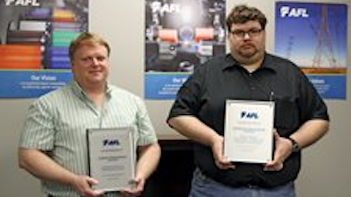 AFL engineers receive patents for fiber-optic connector cleaner, telecom equipment power supply