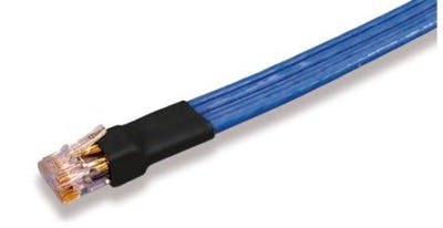 The Lightweight and Flexible Category 6A Cable from Cicoil is rubber-encased with a jacket that self-heals from small punctures. The cable comprises 4 individually shielded 28-AWG twisted pairs and has a cycle life exceeding 10 million repetitive flexing cycles.