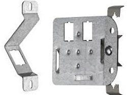 Leviton's QuickPort In-Wall (left) and In-Ceiling (right) Brackets support LAN connections for IP devices in environments where traditional wallplates are not practical. The company says use of the plates enables a permanent link, which is a more-reliable connection than direct-connect plugs. Leviton's QuickPort In-Wall (left) and In-Ceiling (right) Brackets support LAN connections for IP devices in environments where traditional wallplates are not practical. The company says use of the plates enables a permanent link, which is a more-reliable connection than direct-connect plugs.