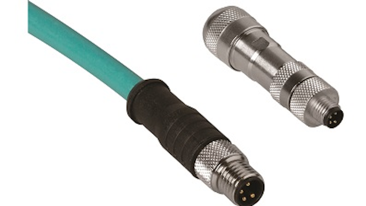 Turck's small-footprint M8 Industrial Ethernet connectivity system leverages Cat 5e cabling