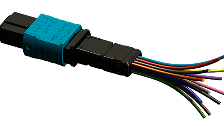 900 micron MTP connector system supports direct coupling to loose or tight buffered fibers