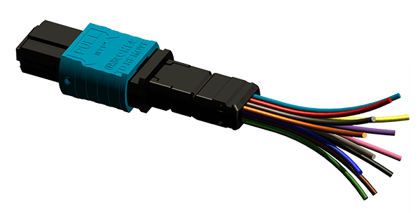 900 micron MTP connector system supports direct coupling to loose or tight buffered fibers