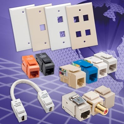 New structured cabling products that round out Platinum Tools&apos; portfolio include keystone jacks, couplers, and wallplates.