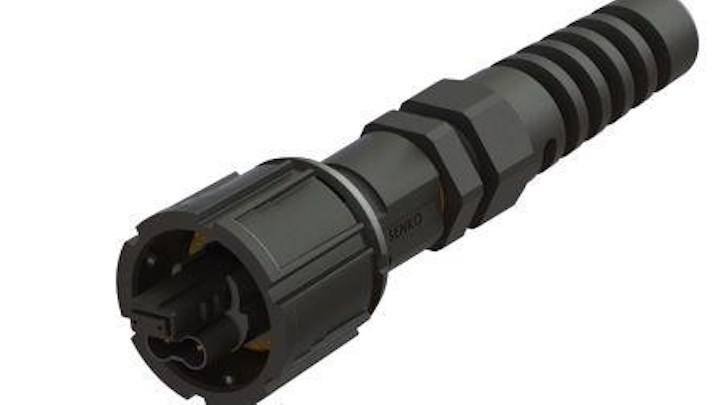 Senko's IP-ONE hybrid connector enables simultaneous power, optical connectivity for harsh environments