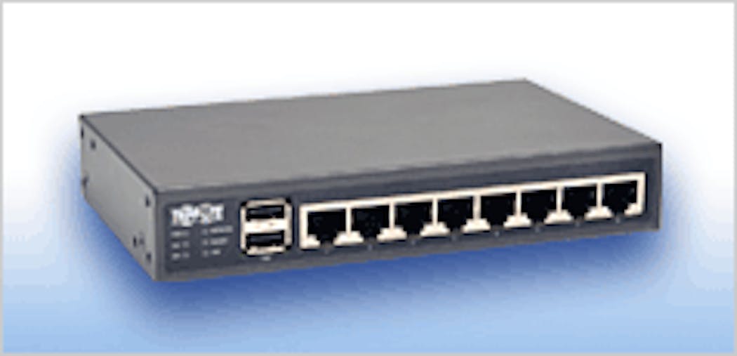 Tripp Lite&apos;s 8-port console server enables remote wireless network access