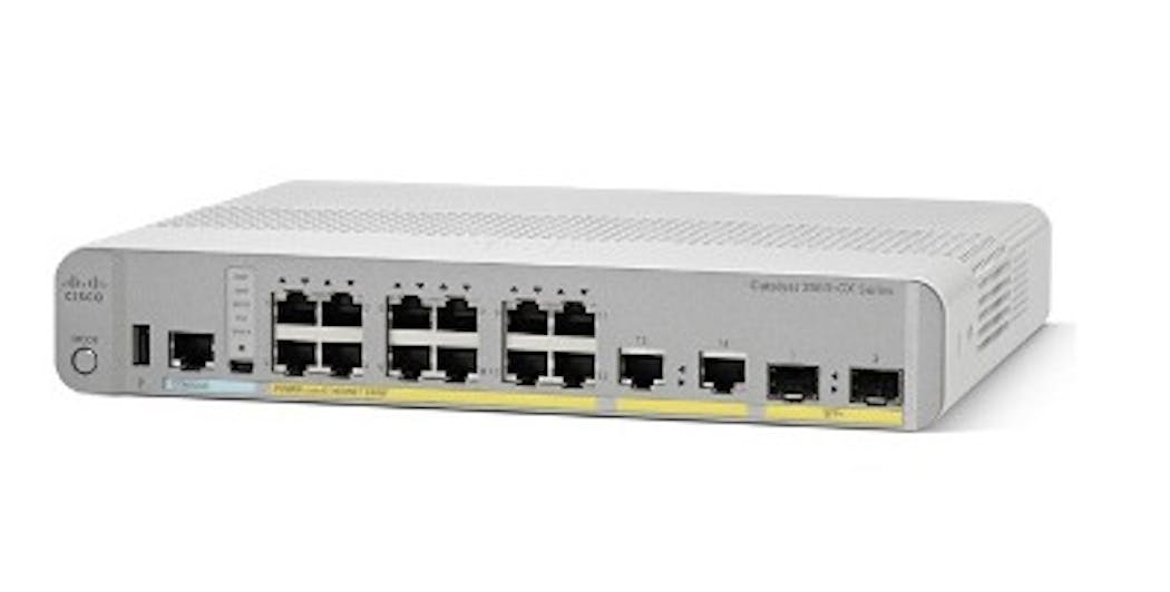 The 2.5- and 5-Gbit ports in Cisco&apos;s 3560-CX switch are built on NBase-T technology to deliver multigigabit speeds, as well as power, to 802.11ac Wave 2 access points over the installed base of Category 5e or Category 6 cabling.