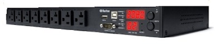 Intelligent rack PDUs, like this model from Raritan, are helping to drive the market up more than 5 percent in 2015, according to research from IHS.