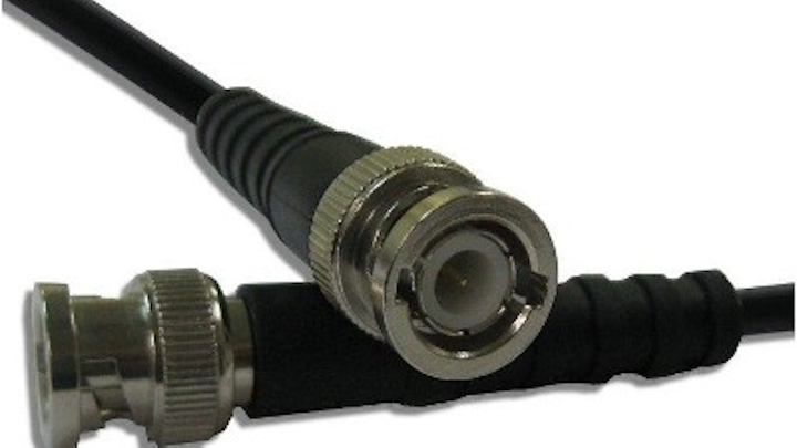 Coaxial cable assemblies like this one are a staple of Amphenol RF. The company recently merged its RF and Connex business units under the Amphenol RF name.