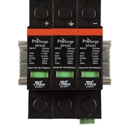 New UL 1449 3rd Edition-recognized surge protection devices from Automation Systems Interconnect are DIN-rail-mountable and pluggable. New UL 1449 3rd Edition-recognized surge protection devices from Automation Systems Interconnect are DIN-rail-mountable and pluggable.