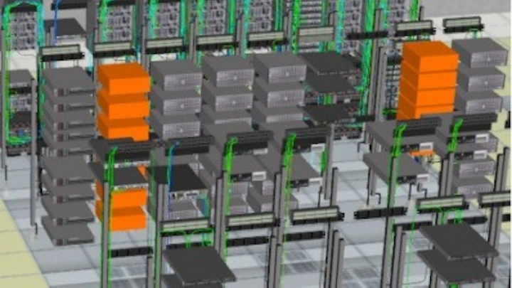 This screen capture from the iTRACS DCIM 4.1 SimpleView interface indicates its ability to let users view, manage, and interact with the data center's physical ecosystem.