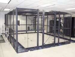 Chatsworth Products Inc.'s Wire Cage Enclosures provide a security partition and physical security for equipment in multi-tenant data centers, colocation sites, entrance facilities, equipment rooms and other shared facility spaces. Chatsworth Products Inc.'s Wire Cage Enclosures provide a security partition and physical security for equipment in multi-tenant data centers, colocation sites, entrance facilities, equipment rooms and other shared facility spaces.