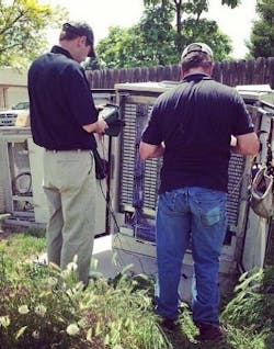 Telco technicians verify the performance of twisted-pair cable circuits that have been bonded according to ITU G.998-2 specifications. Telco technicians verify the performance of twisted-pair cable circuits that have been bonded according to ITU G.998-2 specifications.