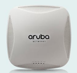 Shown here is Aruba Networks' 220 Series 802.11ac access point. This and all of Aruba's wireless LAN equipment will become part of HP's Enterprise Group upon completion of HP's $2.7-billion acquisition of Aruba, which was announced on March 2. Shown here is Aruba Networks' 220 Series 802.11ac access point. This and all of Aruba's wireless LAN equipment will become part of HP's Enterprise Group upon completion of HP's $2.7-billion acquisition of Aruba, which was announced on March 2.