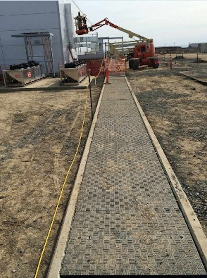 Fiberlite's composite trench cover protects the fiber cabling inside concrete trenches that serves cloud computing and other data center facilities. The covers also allow ready access to the fiber cabling.