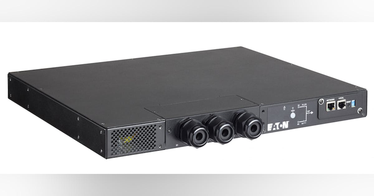 Eaton's latest rack ATS enables power redundancy for data center ...