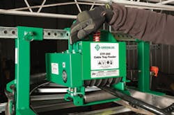 Product video: Greenlee's overhead cable tray feeder Product video: Greenlee's overhead cable tray feeder